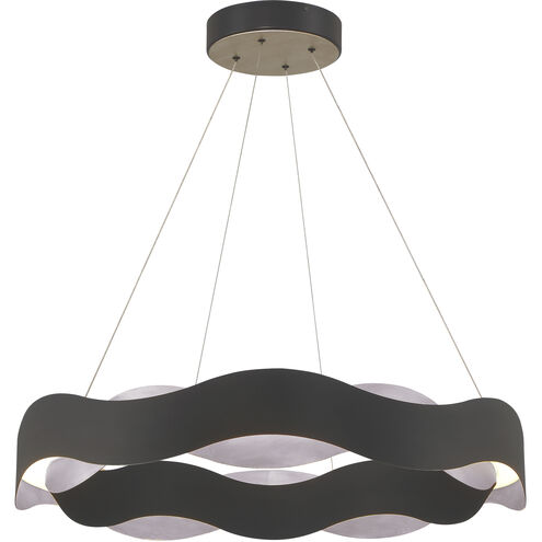 Vaughan LED 33.5 inch Silver and Black Chandelier Ceiling Light