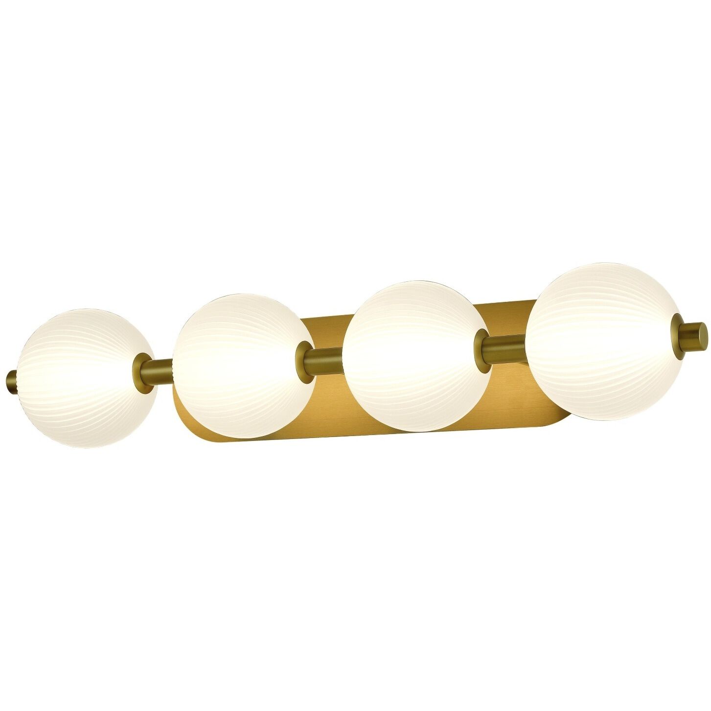 Palmas 4 Light 30 inch Gold Vanity Light Wall Light