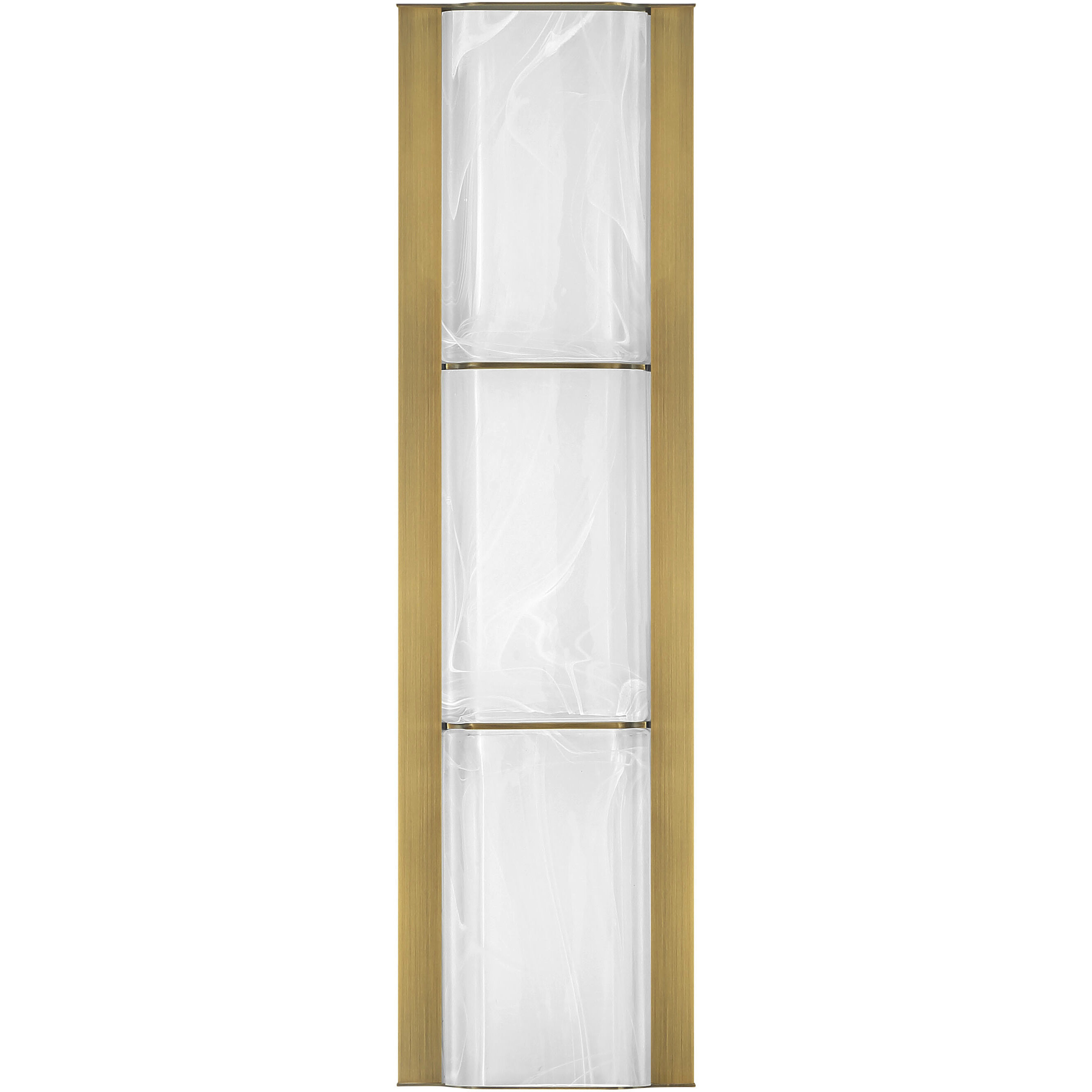 Gibraltar LED 18.25 inch Antique Brass Vanity Light Wall Light