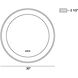 Anya 30 X 30 inch Anodized Black LED Mirror