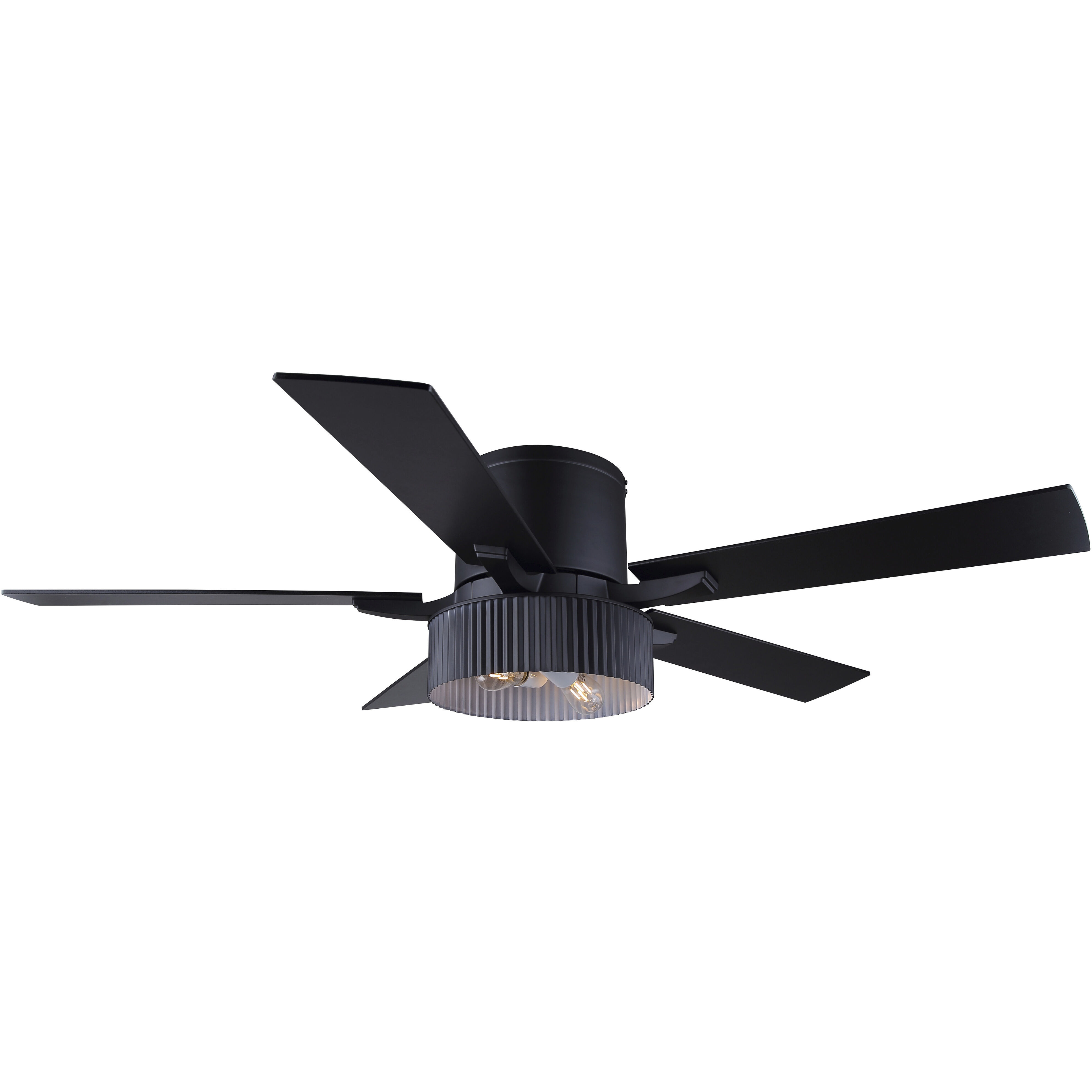 Rexton 52 inch Matte Black with Black Blades Ceiling Fan