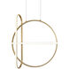 Berkley LED 6.75 inch Gold Chandelier Ceiling Light