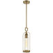Yasmin 1 Light 5 inch Aged Gold Outdoor Pendant