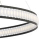 Forster LED 60 inch Black Chandelier Ceiling Light, Large