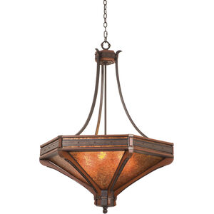 Aspen 6 Light 42 inch Natural Iron Pendant Ceiling Light