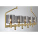 Decato 5 Light 5 inch Brushed Gold Chandelier Ceiling Light