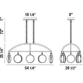 Havendale 8 Light 27 inch Polished Nickel Chandelier Ceiling Light