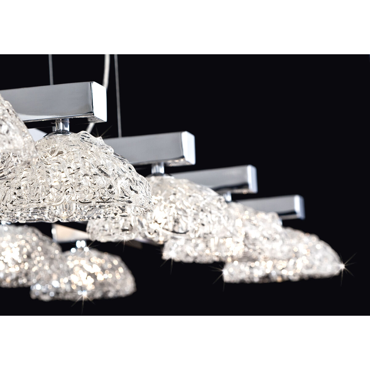 Caramico 10 Light 21 inch Chrome Chandelier Ceiling Light