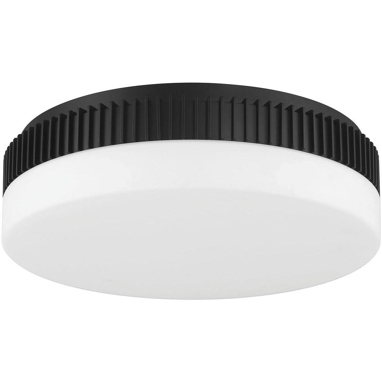 Purgos LED 17.75 inch Antique Brass Flush Mount Ceiling Light