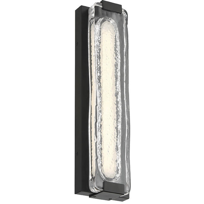 Hiltic LED 17.5 inch Matte Black Outdoor Wall Sconce