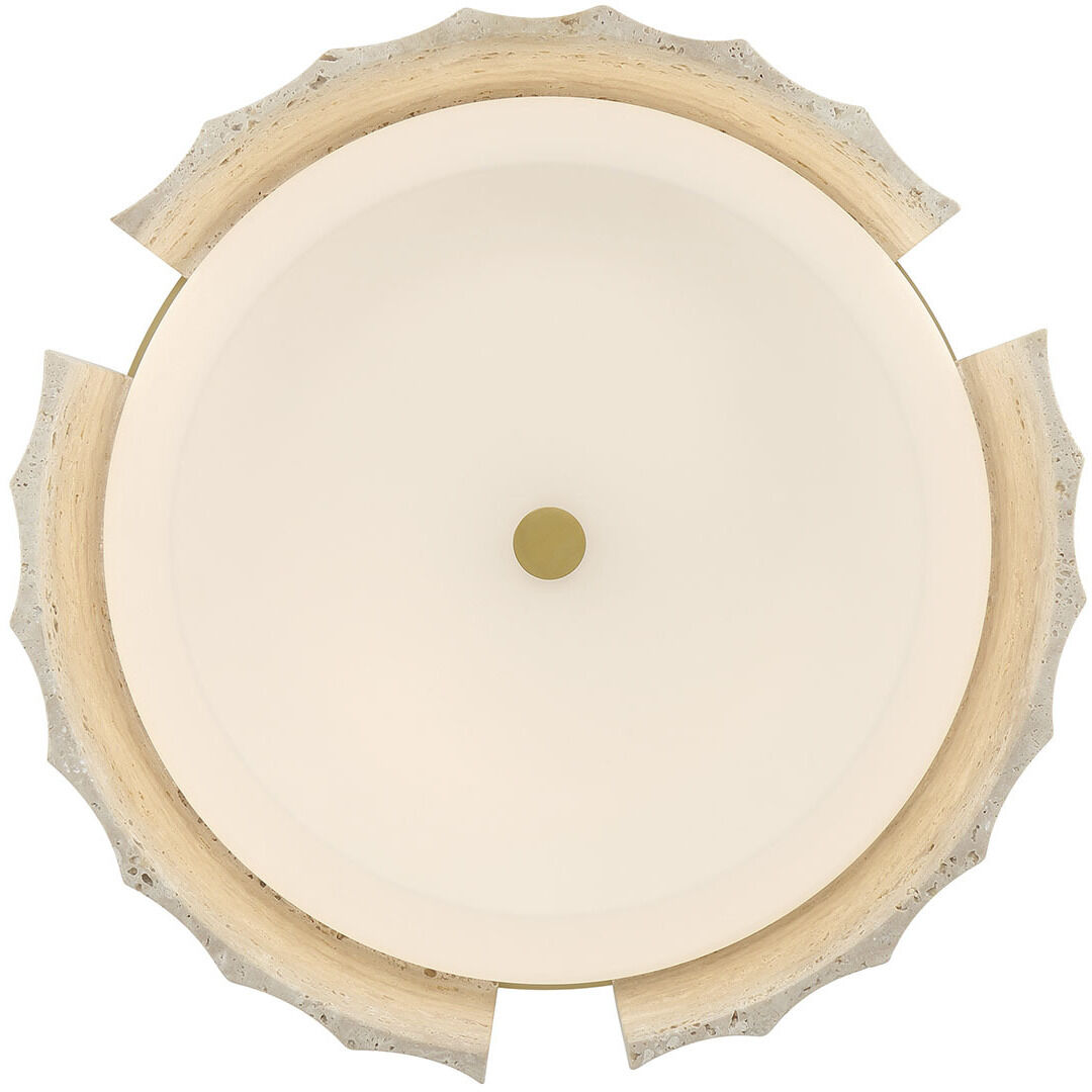 Roslington LED 17.5 inch Gold Flush Mount Ceiling Light
