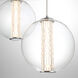 Atomo LED 20.5 inch Chrome Chandelier Ceiling Light