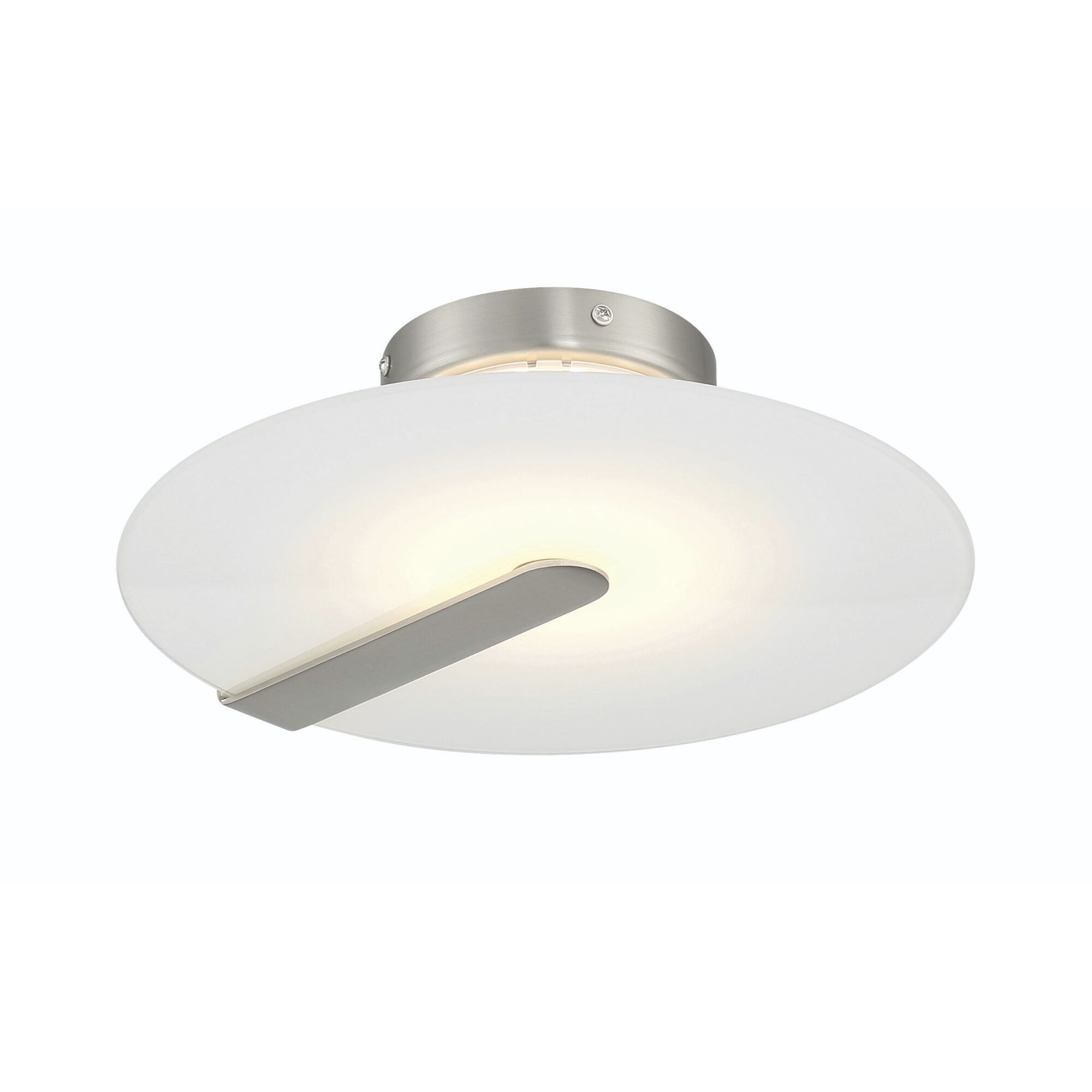 Nuvola LED 12.25 inch Satin Nickel Flush Mount Ceiling Light