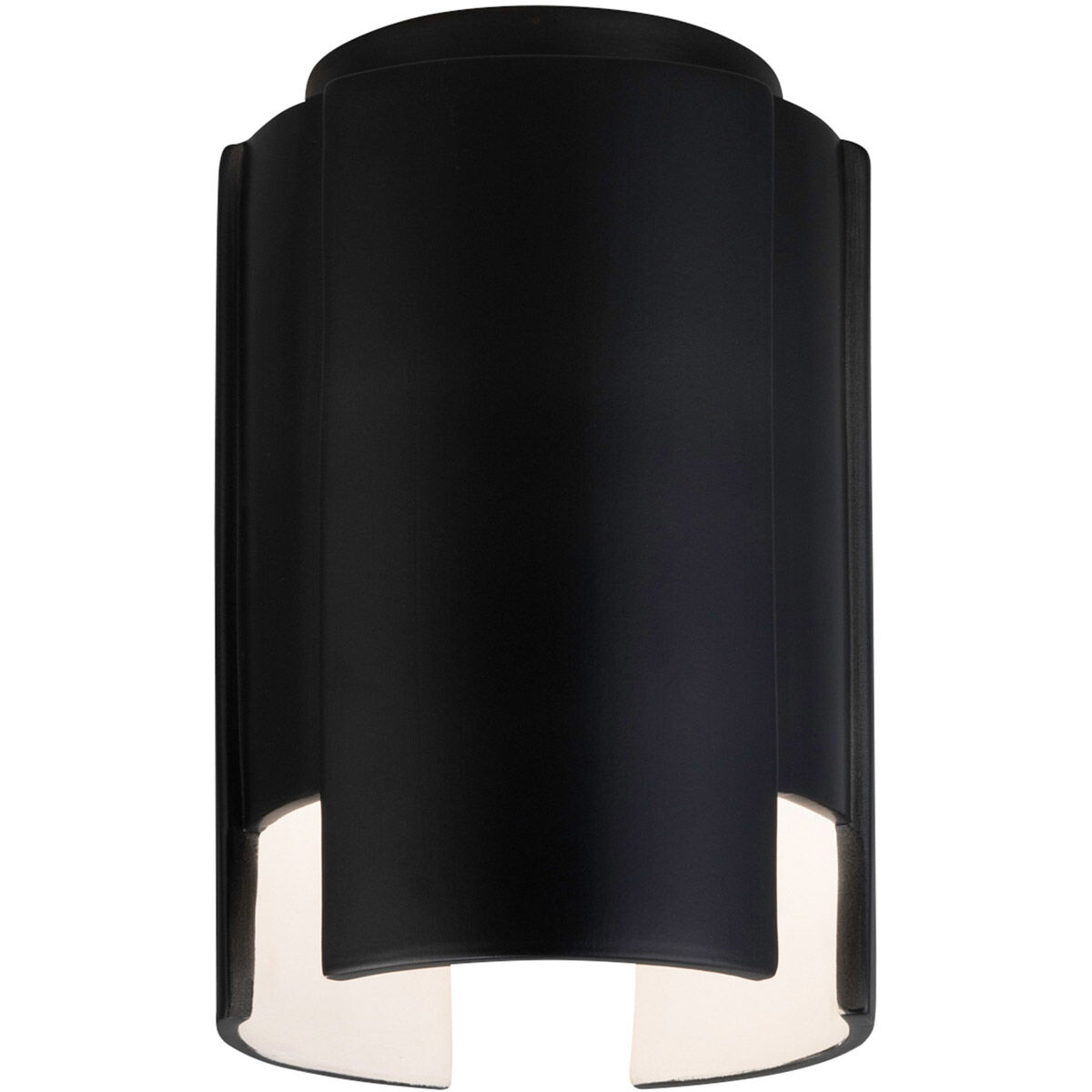 Radiance Collection 1 Light 6.25 inch Carbon Matte Black Outdoor Flush-Mount