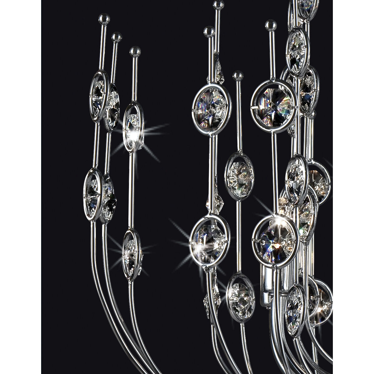 Vice 6 Light 17 inch Chrome Chandelier Ceiling Light
