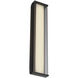 Dulton LED 24.4 inch Matte Black Outdoor Wall Sconce