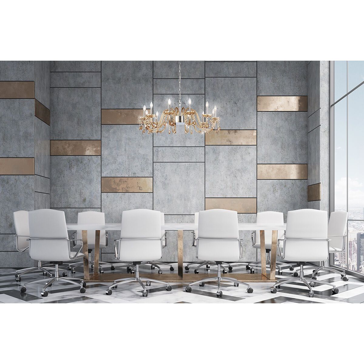 Ferrero 48 Light 42 inch Chrome Chandelier Ceiling Light