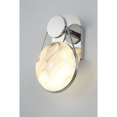 Disuco LED 13 inch Chrome Sconce Wall Light