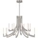 Olette 20 Light 42 inch Satin Nickel Chandelier Ceiling Light