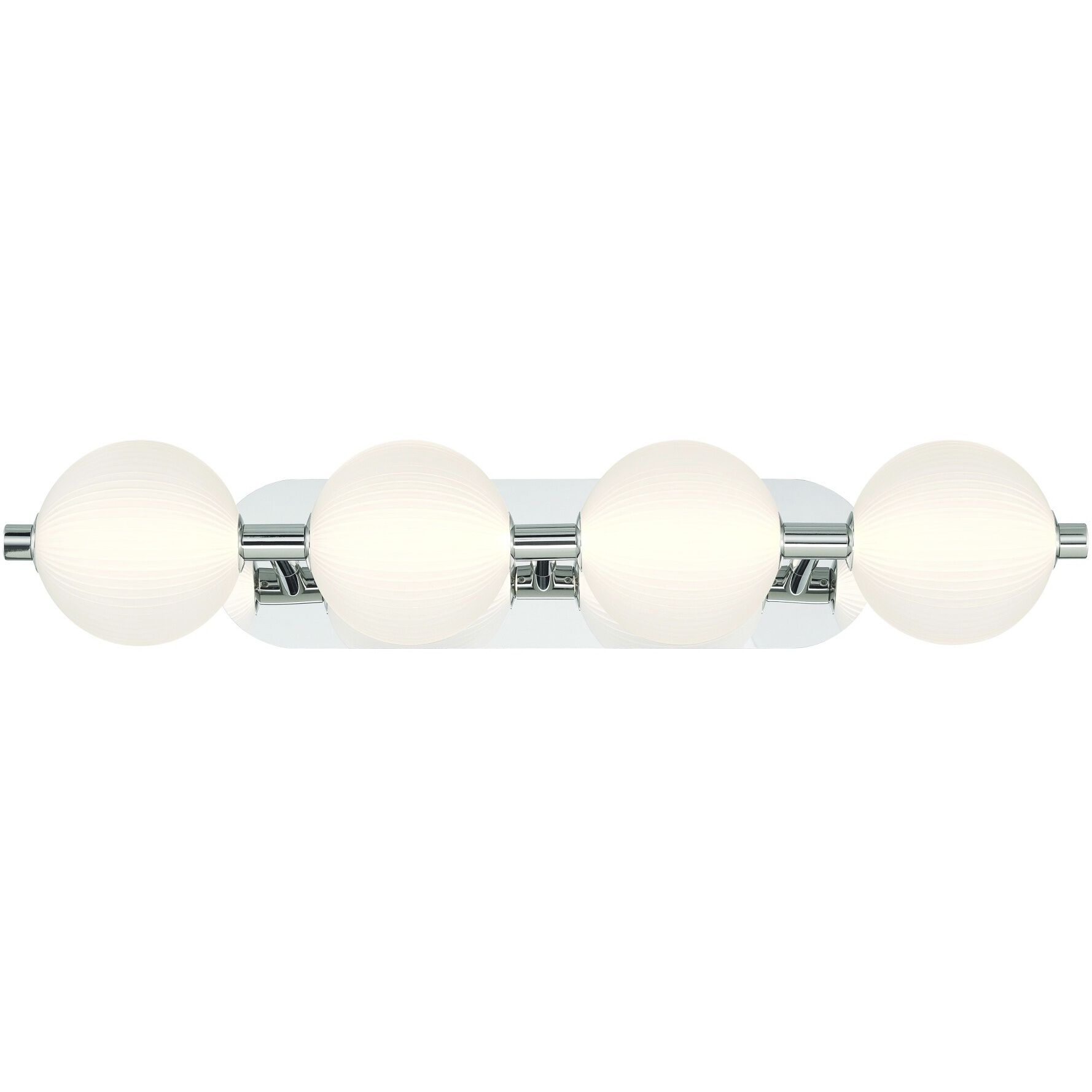 Palmas 4 Light 30 inch Polished Nickel Vanity Light Wall Light