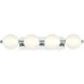 Palmas 4 Light 30 inch Polished Nickel Vanity Light Wall Light