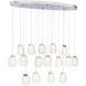 Paget 16 Light 14 inch Chrome Chandelier Ceiling Light