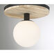 Carnagie LED 12 inch Matte Black Flush Mount Ceiling Light