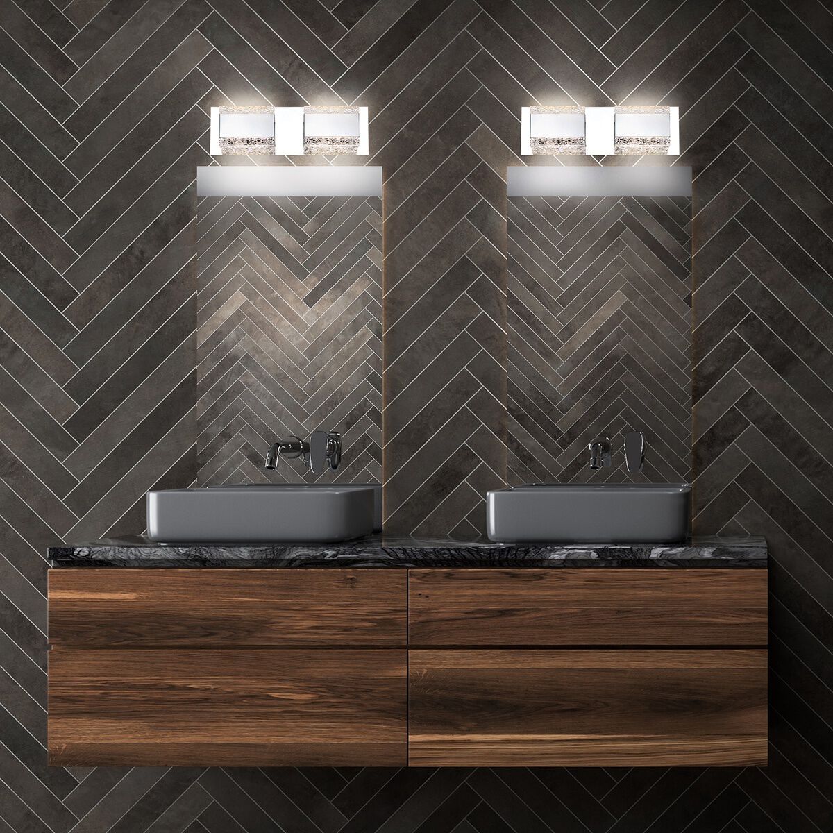 Nelson LED 15 inch Chrome Vanity Light Wall Light