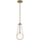 Solari LED 8 inch Gold Pendant Ceiling Light