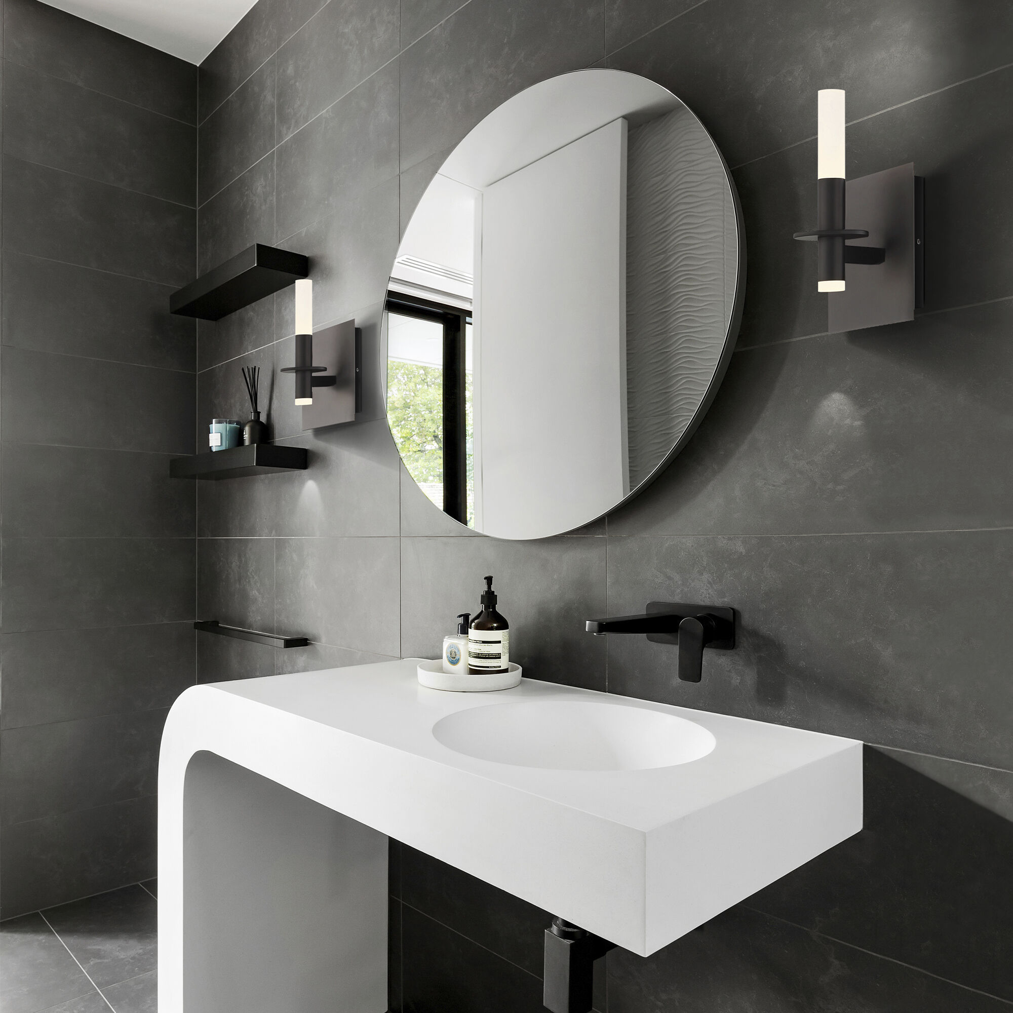 Torna LED 5.5 inch Black Vanity Light Wall Light