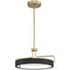 Pemberton LED 18 inch Brass Pendant Ceiling Light, Small
