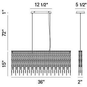 Atwater LED 2 inch Chrome Pendant Ceiling Light, Small