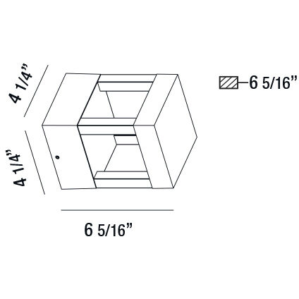 Ontario LED 4 inch Marine Grey Outdoor Wall Mount