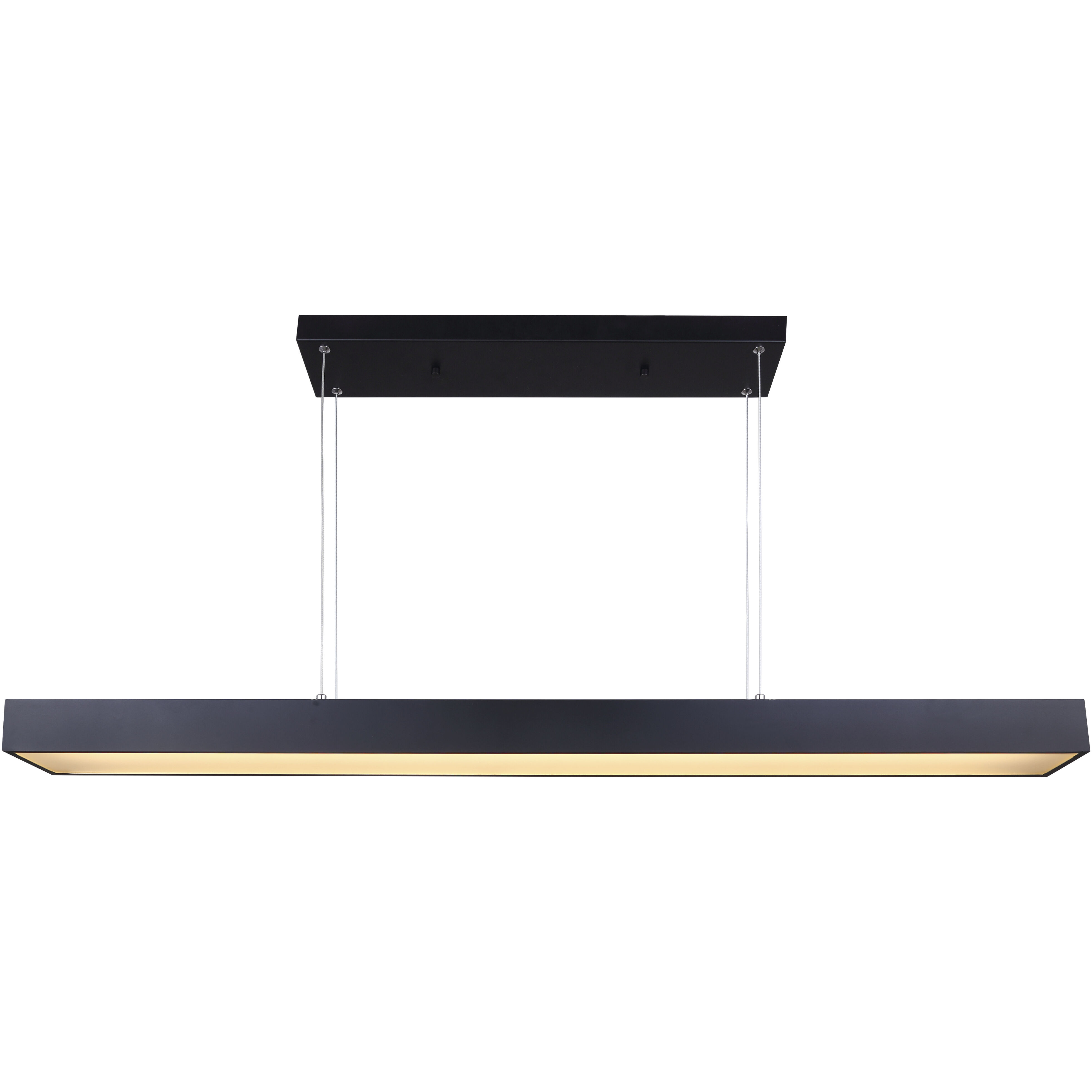 Madison LED 47 inch Black Chandelier Ceiling Light