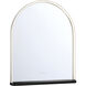 Serin 36 X 30 inch Satin Nickel-Black Mix LED Mirror in Satin Nickel/ Black