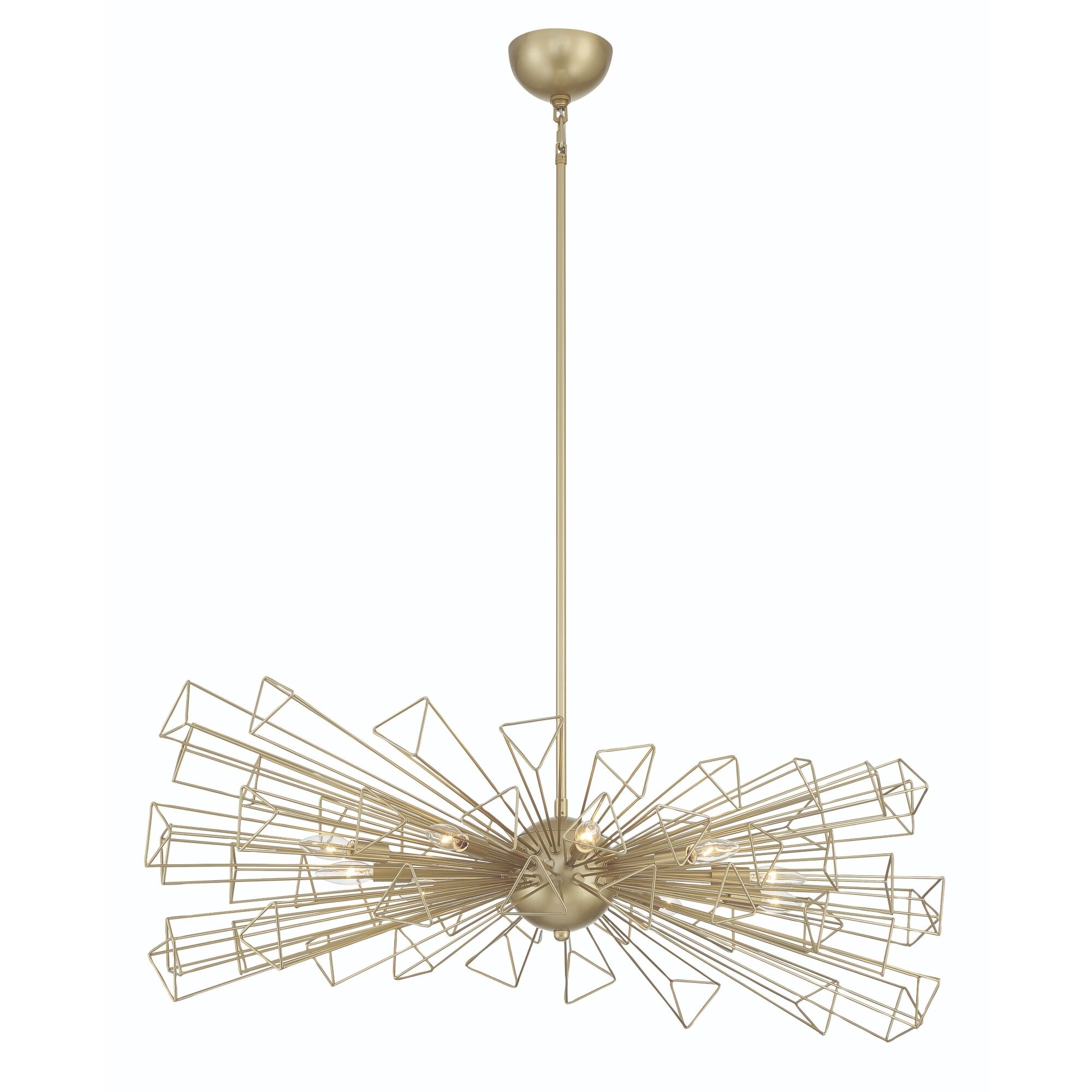 Dendelio 10 Light 24.5 inch Gold Chandelier Ceiling Light