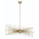 Dendelio 10 Light 24.5 inch Gold Chandelier Ceiling Light