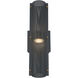 Westcliffe LED 17 inch Gold and Black Outdoor Wall Sconce