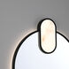 Mrissa 39 X 21 inch Matte Black LED Mirror