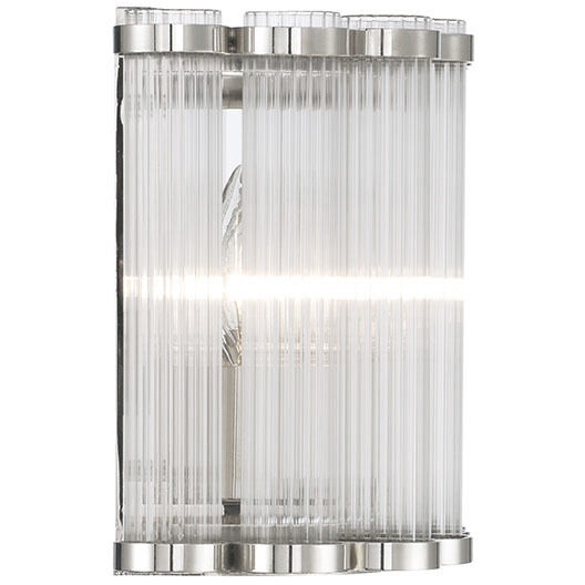Glasbury 4 Light 23.75 inch Polished Nickel Vanity Light Wall Light