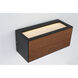 Aether LED 4.33 inch Wood Outdoor Wall Mount
