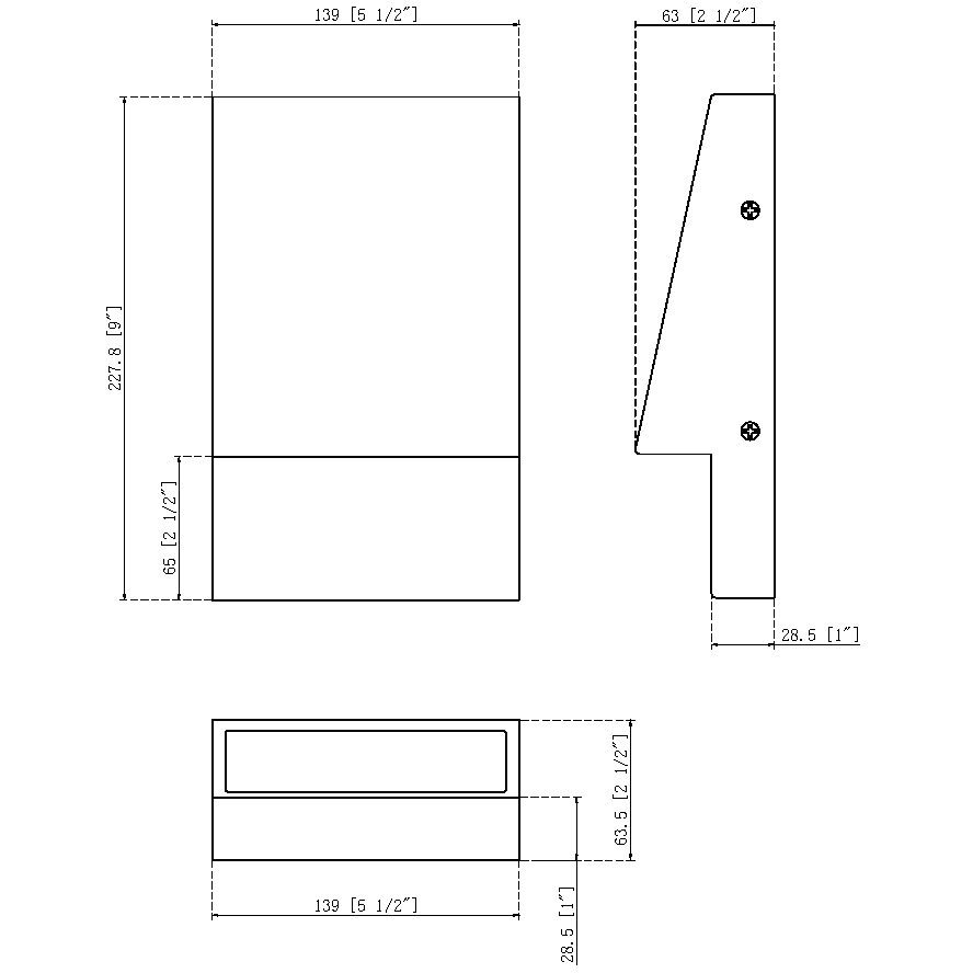 Nanton 1 Light 9 inch Black Outdoor Wall Sconce