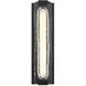 Hiltic LED 17.5 inch Matte Black Outdoor Wall Sconce
