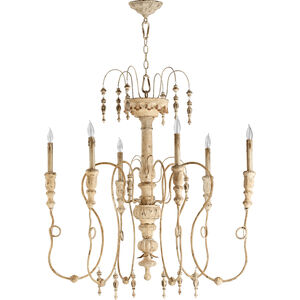 Salento 6 Light 34 inch Persian White Chandelier Ceiling Light