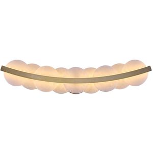 Meridian Wall Sconce Wall Light in Winter Brass