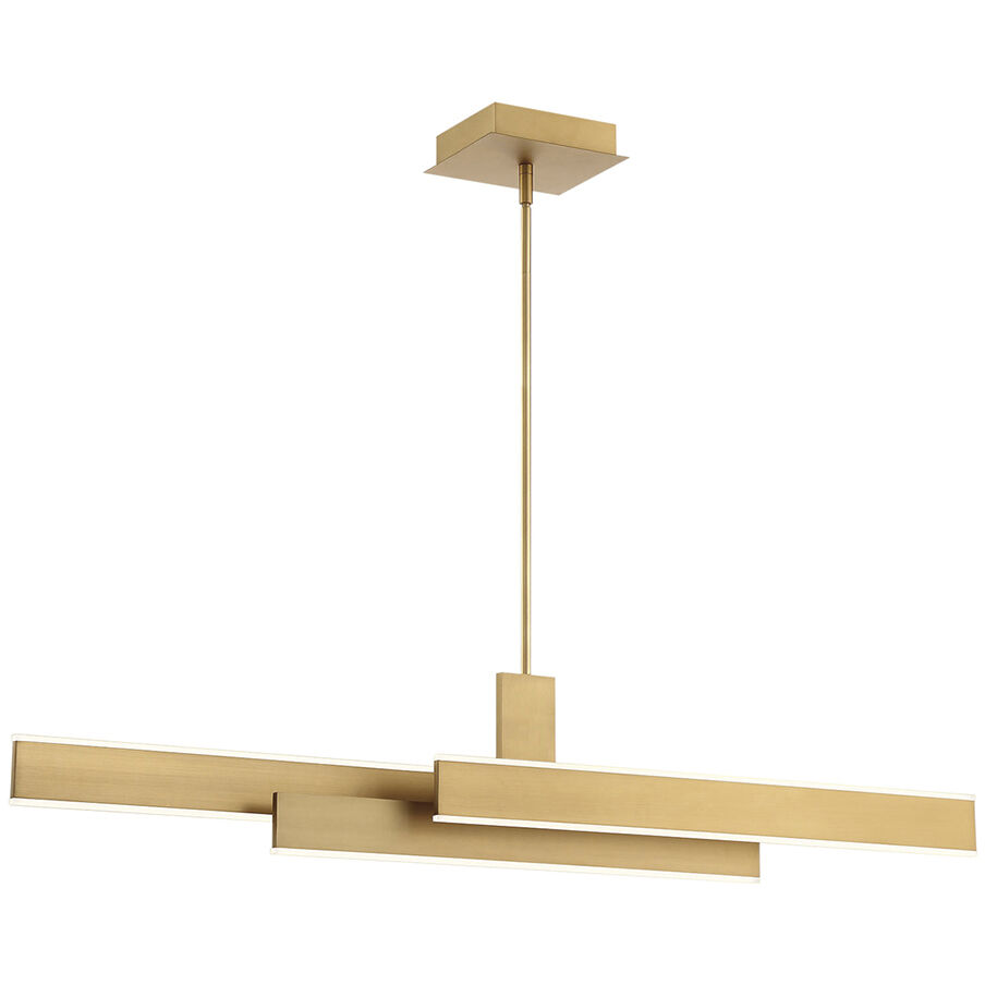 Cameno Linear Chandelier Ceiling Light in Gold