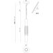 Venna 1 Light 3 inch Polished Nickel Standard Pendant Ceiling Light