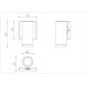 Plaza 60 LED 6.3 inch Black Outdoor Wall Mount