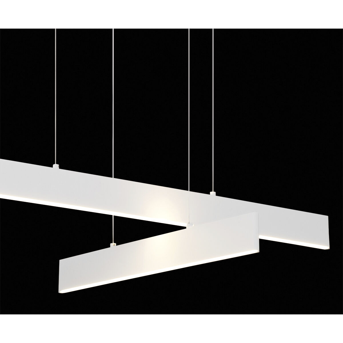 Rogers LED 1 inch White Pendant Ceiling Light, Large