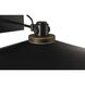 Deckard 1 Light 8.5 inch Gold and Black Outdoor Wall Lantern
